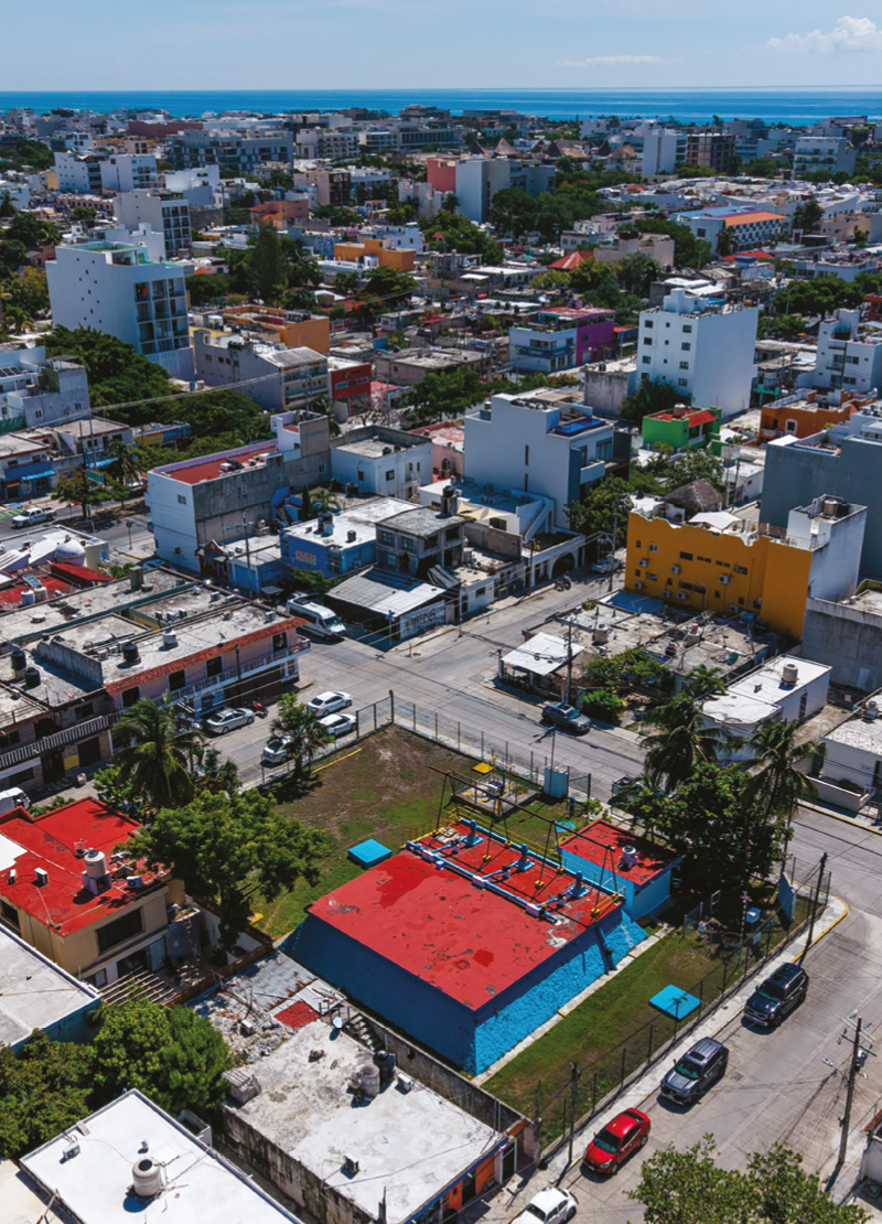 Vista aérea de Playa del Carmen