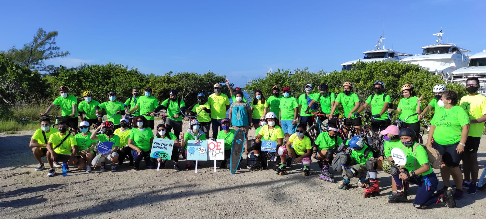 REALIZAN “RODADA POR LOS MANGLARES” EN ISLA MUJERES