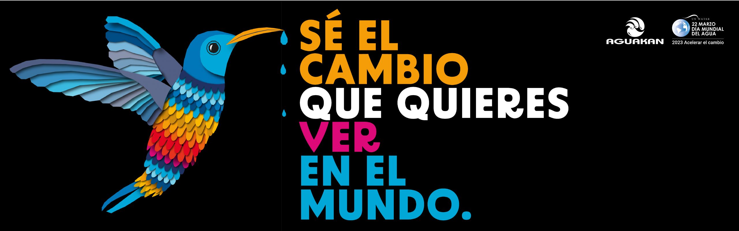 SÉ EL CAMBIO QUE QUIERES VER EN EL MUNDO- DÍA MUNDIAL DEL AGUA