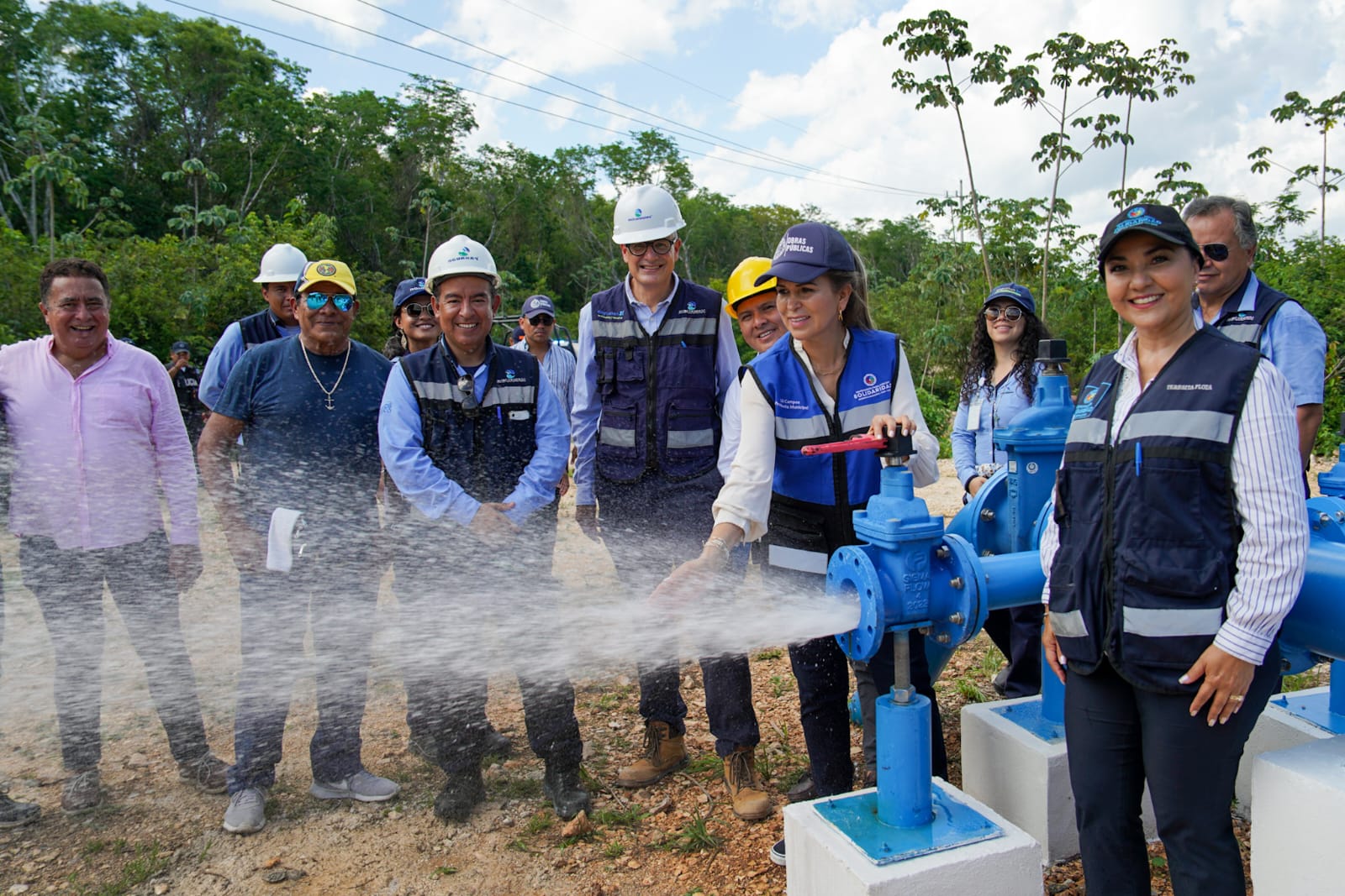 LILÍ CAMPOS SUPERVISA LOS 5 NUEVOS POZOS DE AGUAKAN EN PLAYA DEL CARMEN