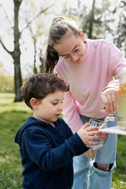 consumo de agua en niños