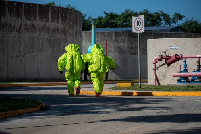 simulacro gas cloro