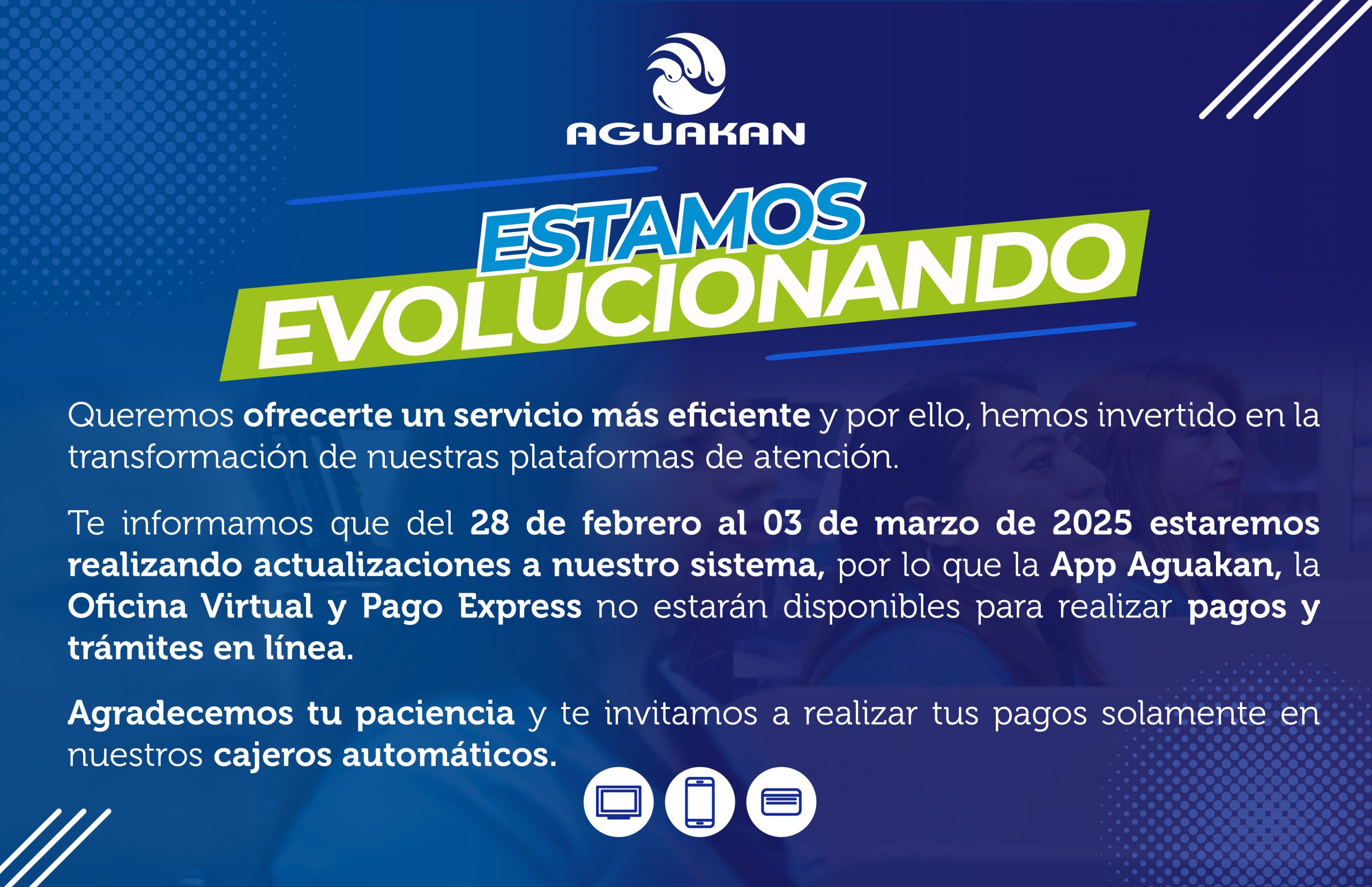 Queremos ofrecerte un servicio más eficiente y por ello, hemos invertido en la transformación de nuestras plataformas de atención.