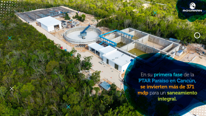 Vista del tren de agua en PTAR Caribe tras modernización para cumplir la NOM-001-2021