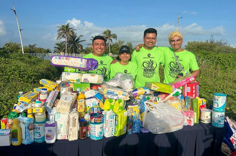 Aguakan realiza donativo a Fundación Desde Cero tras Rodada por los Manglares