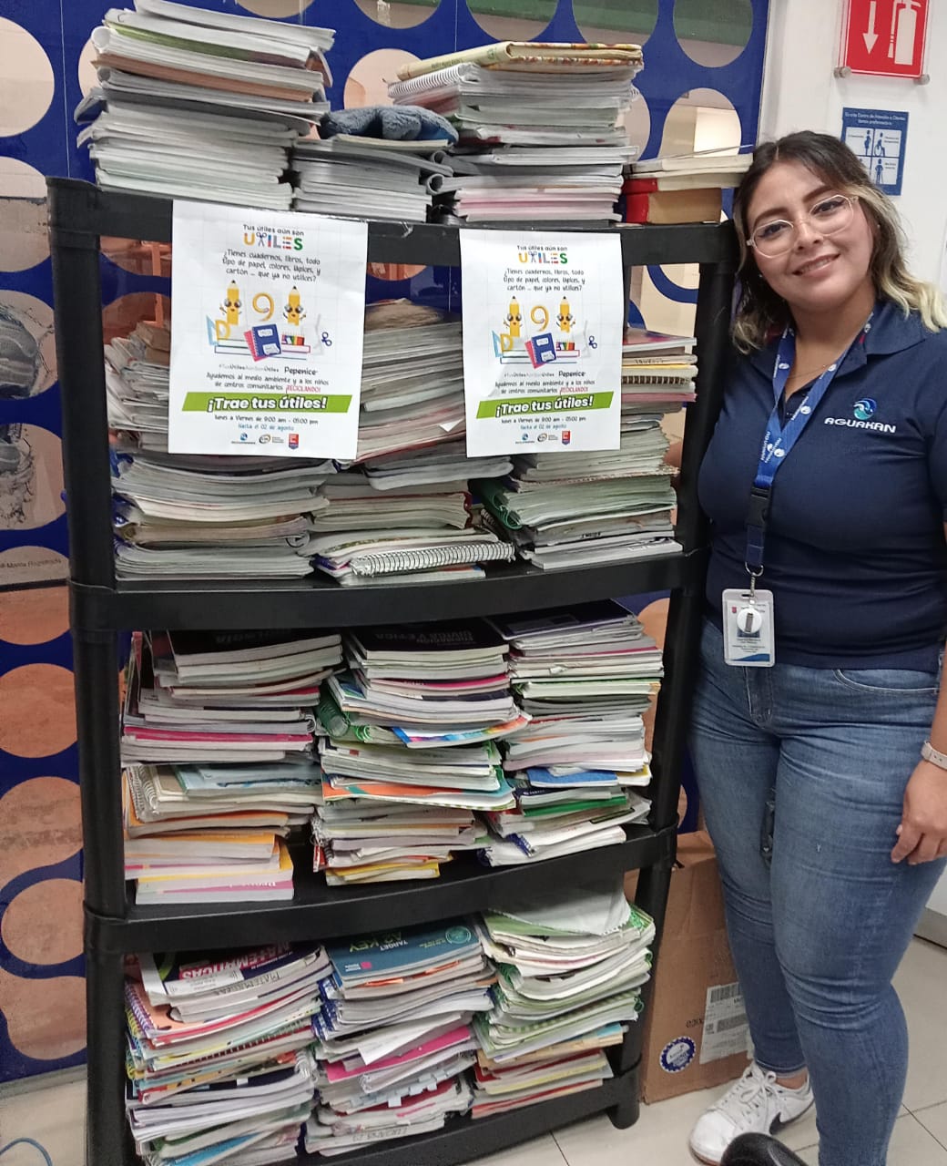 Aguakan impulsa la educación con más de 527 kg recolectados en “Tus útiles aún son útiles”