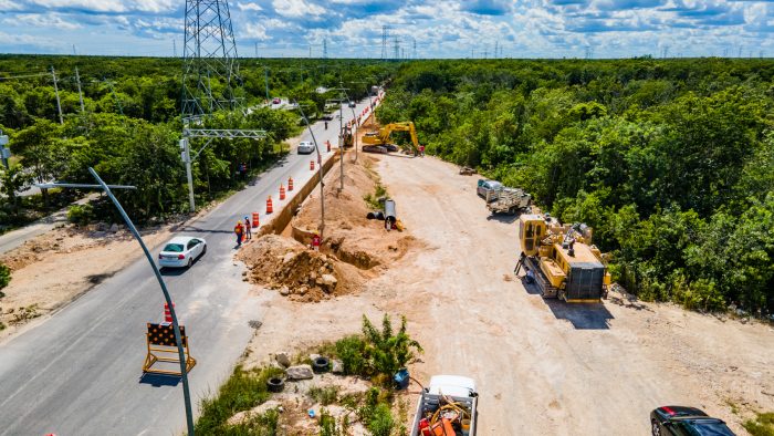 aguakan obras de drenaje huayacán cancún 
