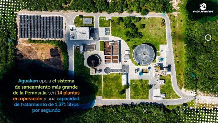 Planta de tratamiento de aguas residuales Aguakan en Quintana Roo con tecnología sustentable.