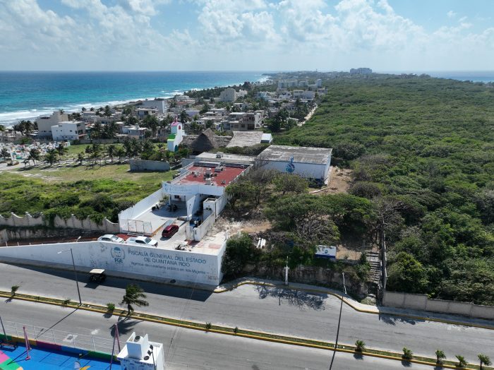 Predio en Mundaca, Isla Mujeres, donde Aguakan construirá la primera planta desmineralizadora de agua potable.