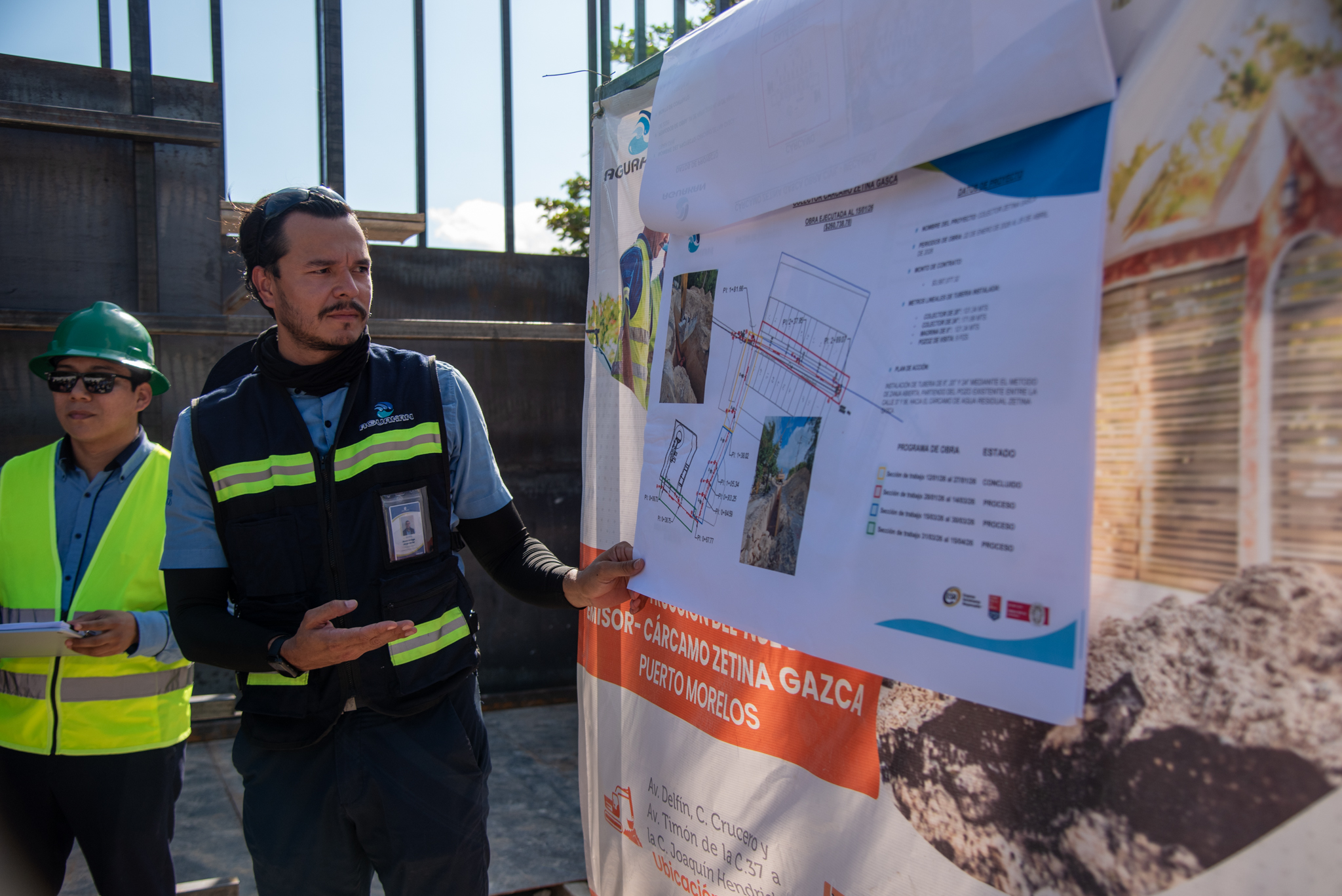 Aguakan presenta avances de infraestructura sanitaria junto a vecinos de Puerto Morelos