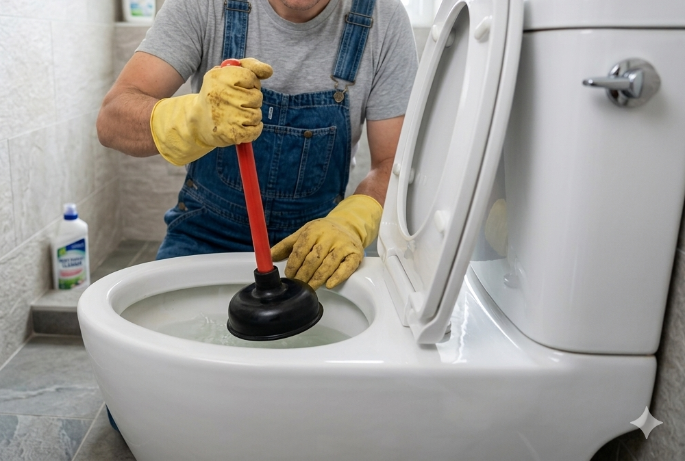 Los errores más comunes al destapar un baño y por qué empeoran el problema